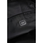 Dolce & Gabbana Black Logo Tape Polyamide School Travel Backpack Bag