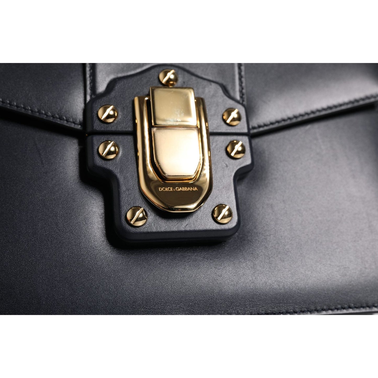 Dolce & Gabbana Black Calfskin Leather Shoulder Strap Bag BAG4309