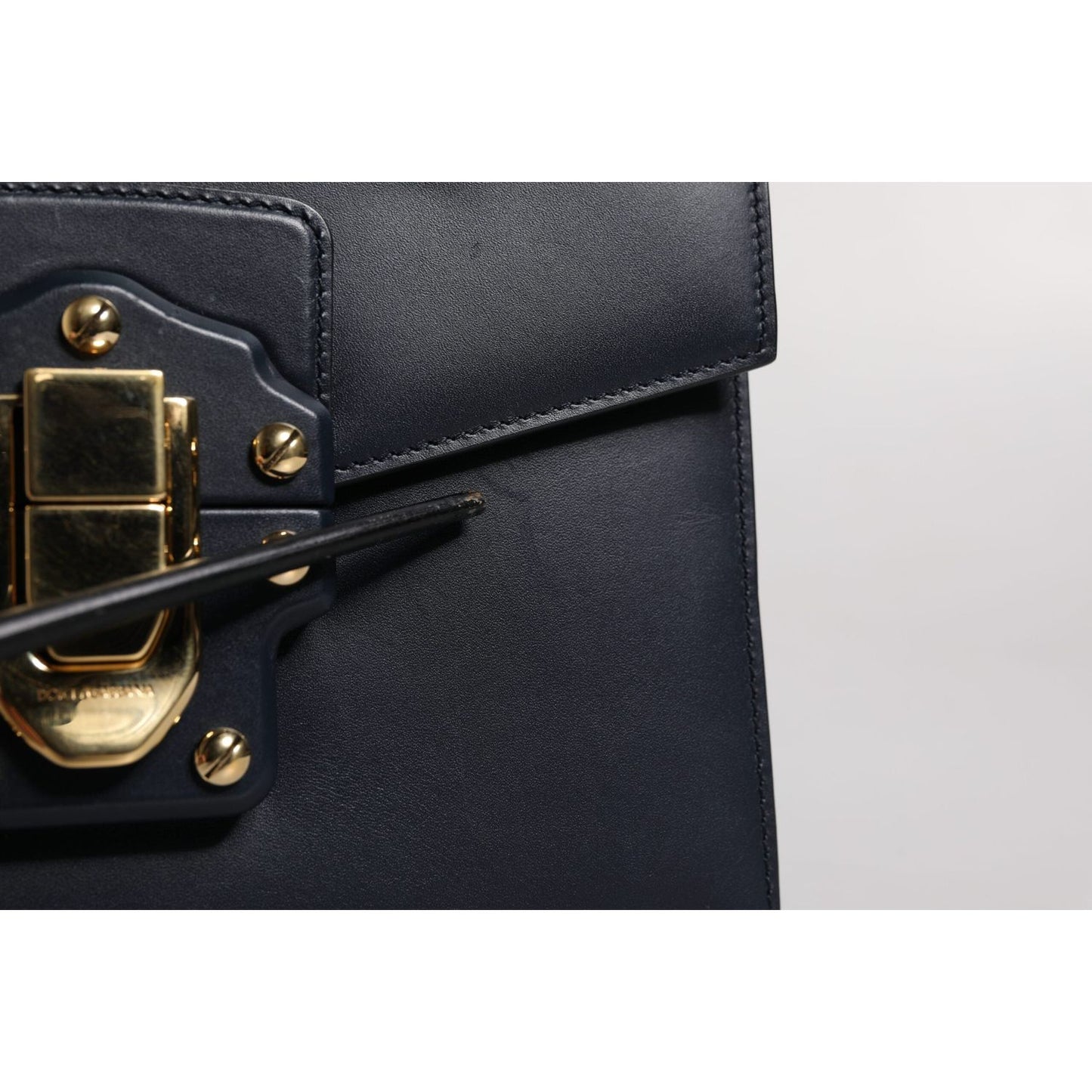 Dolce & Gabbana Black Calfskin Leather Shoulder Strap Bag BAG4309