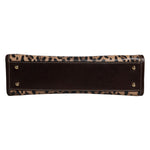 Dolce & Gabbana Brown Leopard Leather Shoulder Strap Tote Bag BAG4328
