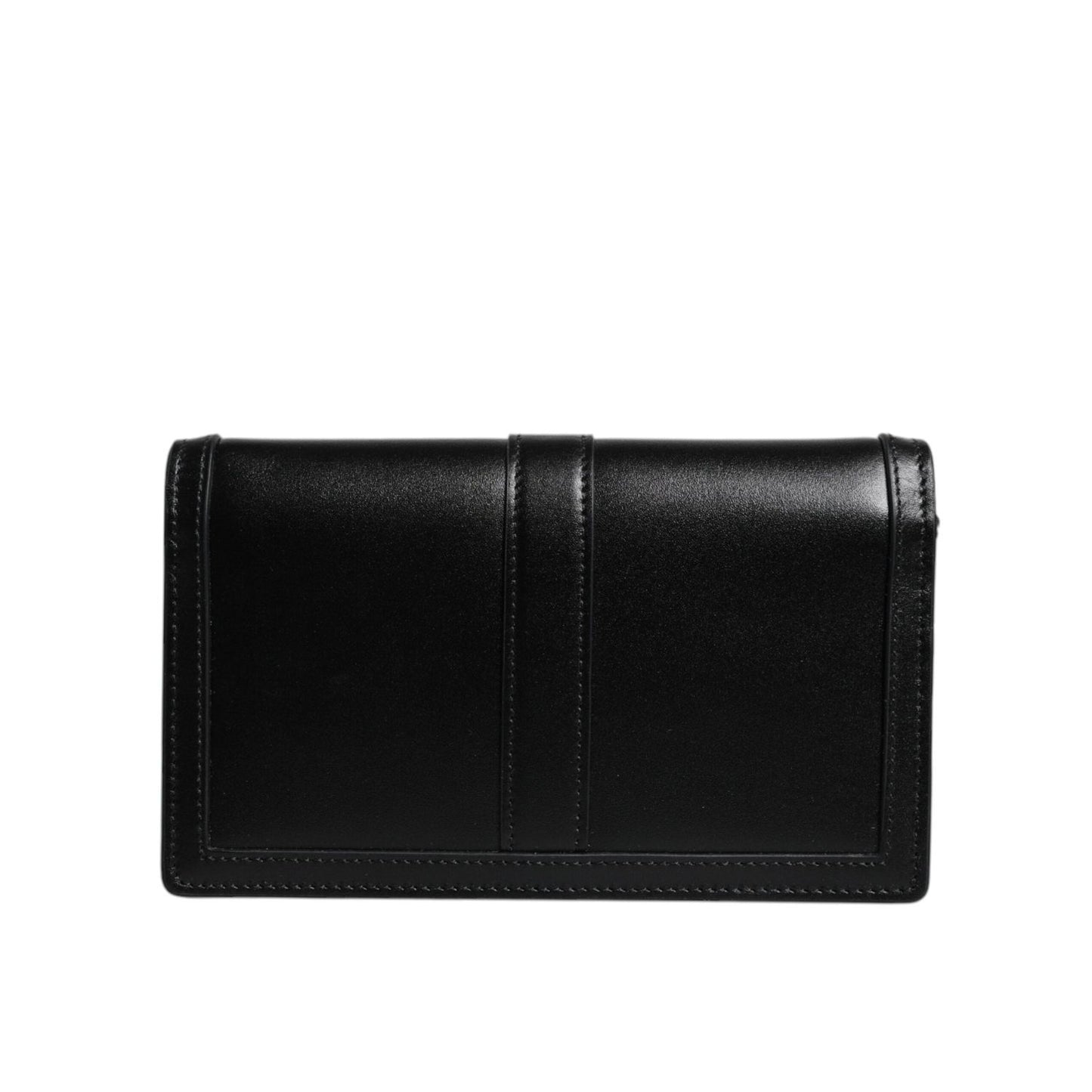 Versace Black Calfskin Leather Chain Strap Shoulder Crossbody Bag BAG4391