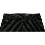 Dolce & Gabbana Black Green Stripes Cotton Skinny Denim Jeans PAN75150-48