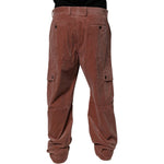 Dolce & Gabbana Brown Corduroy Cotton Cargo Men Denim Jeans PAN75165-48