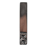 Dolce & Gabbana Silver Tone Brass Logo Branded Tie Clip Bar