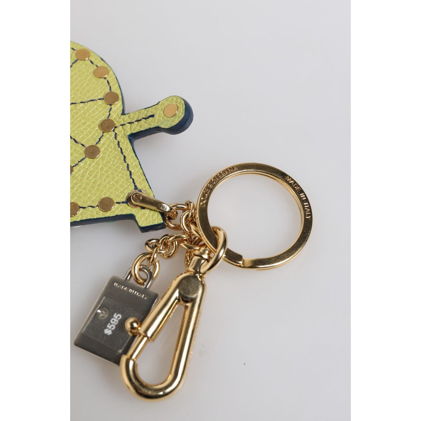 Dolce & Gabbana Multicolor Gold Tone Carretto Keychain Keyring SMY10690#