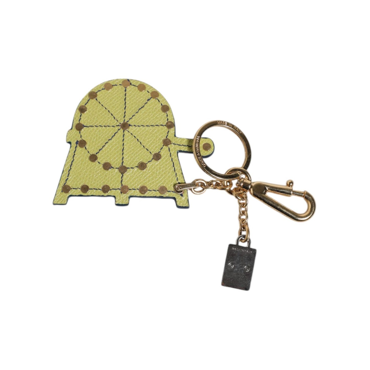Dolce & Gabbana Multicolor Gold Tone Carretto Keychain Keyring SMY10763