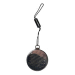 Dolce & Gabbana Green Calfskin Leather Round Logo Hand Mirror Holder SMY10591