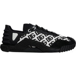 Dolce & Gabbana Black Logo Lace Up Low Top NS1 Sneakers Shoes MV7194-44