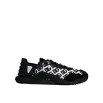 Dolce & Gabbana Black Logo Lace Up Low Top NS1 Sneakers Shoes MV7200-47