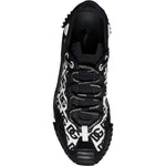 Dolce & Gabbana Black Logo Lace Up Low Top NS1 Sneakers Shoes MV7202-44