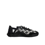Dolce & Gabbana Black Logo Lace Up Low Top NS1 Sneakers Shoes MV7204-40
