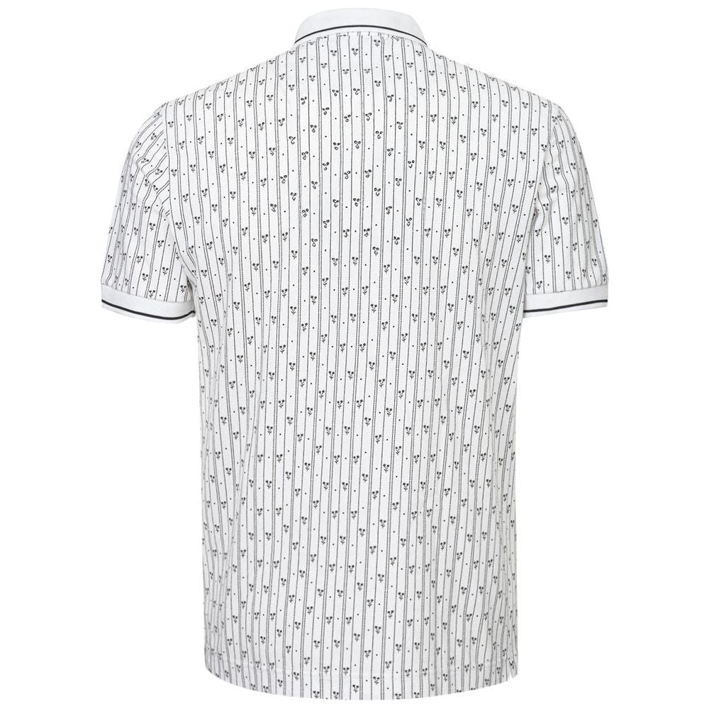 Dolce & Gabbana White Cotton Polo Shirt DO-5673666-IT46 | S