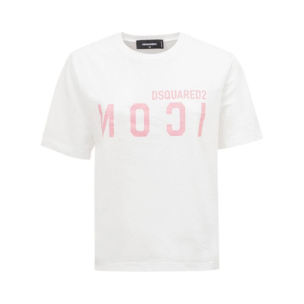 Dsquared² Elegant Cotton White Tee for Stylish Women DS-4637666-XS