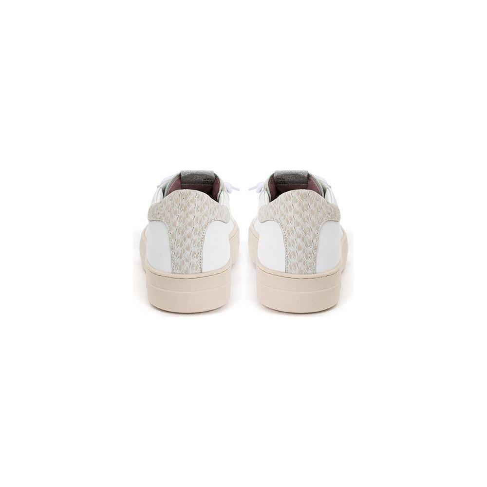 P448 White Leather Sneakers Elegant Casual Footwear P-2466666-EU36/US6