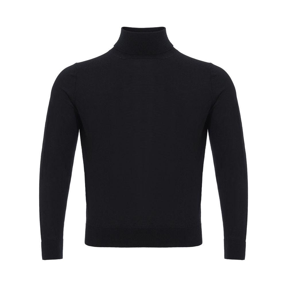Colombo Italian Cashmere Luxury Black Sweater CO-1911676-IT60 | 4XL
