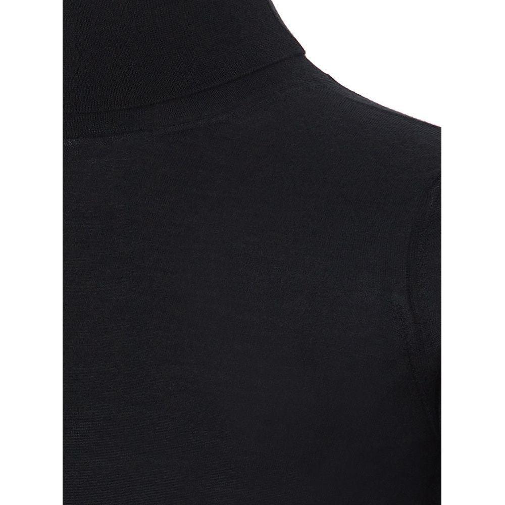 Colombo Italian Cashmere Luxury Black Sweater CO-1911676-IT60 | 4XL