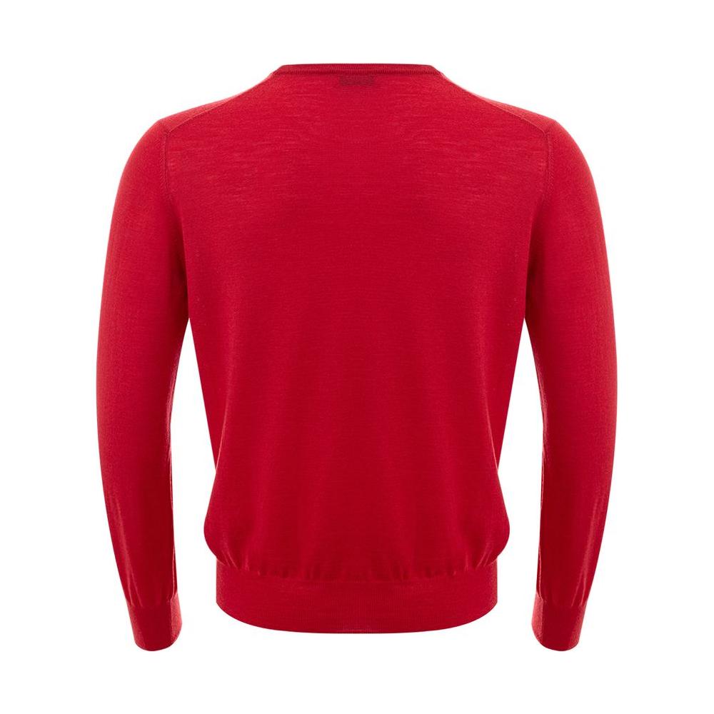 Gran Sasso Elegant Red Wool Sweater for Men GR-4363665-IT50 | L