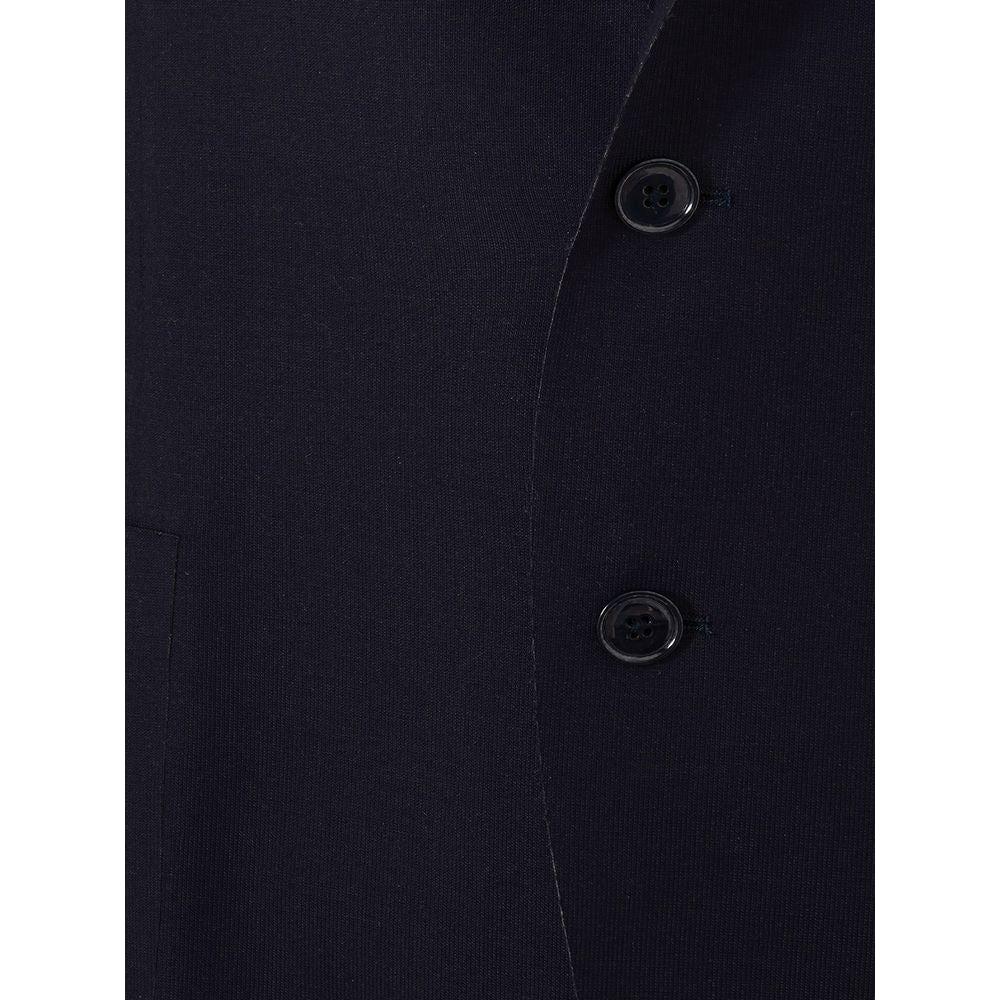 Elegant Blue Cotton Lardini Jacket LA-4194673-IT52 | XL