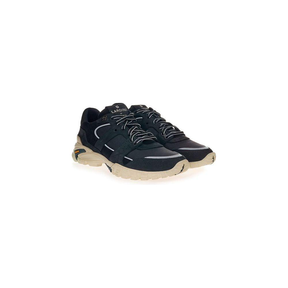 Lardini Black Suede Leather Sneaker LA-218676-EU39/US6