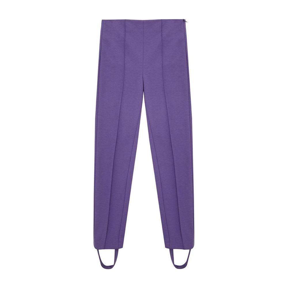 Lardini Elegant Purple Viscose Pants LA-1130663-IT40|S