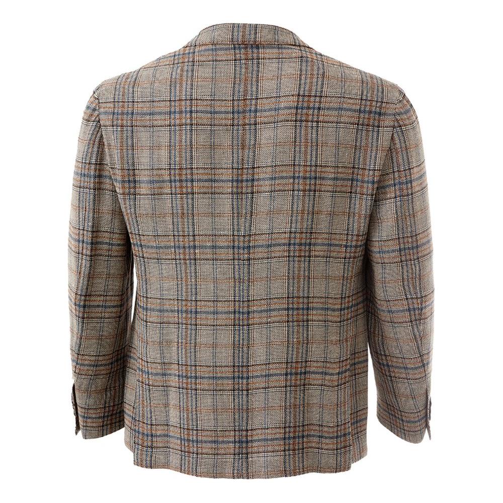 Lardini Elegant Multicolor Linen Jacket LA-1527667-IT50 | L