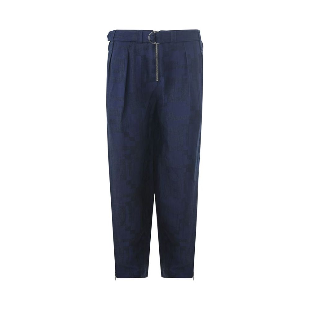 Emporio Armani Blue Linen Pant EM-1483673-IT52 | XL