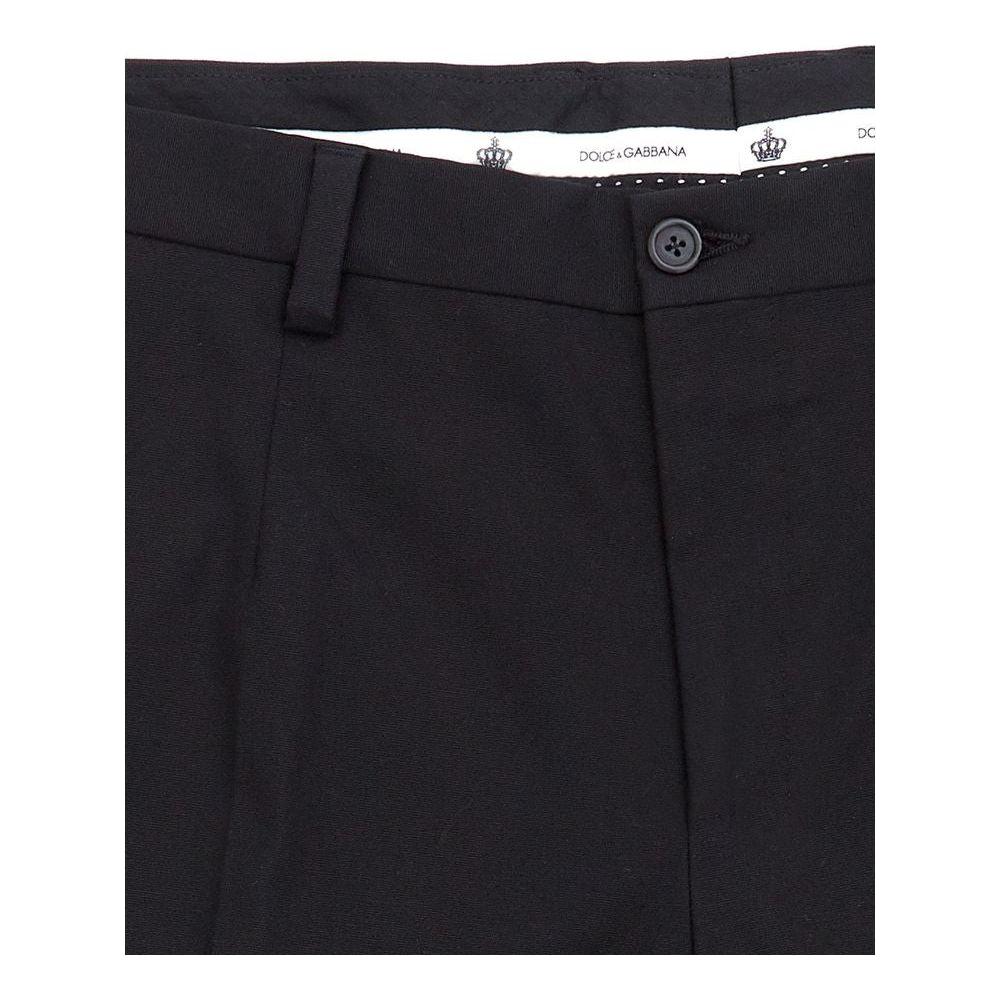 Dolce & Gabbana Elegant Black Cotton Pants for Men DO-1295676-IT54 | XXL