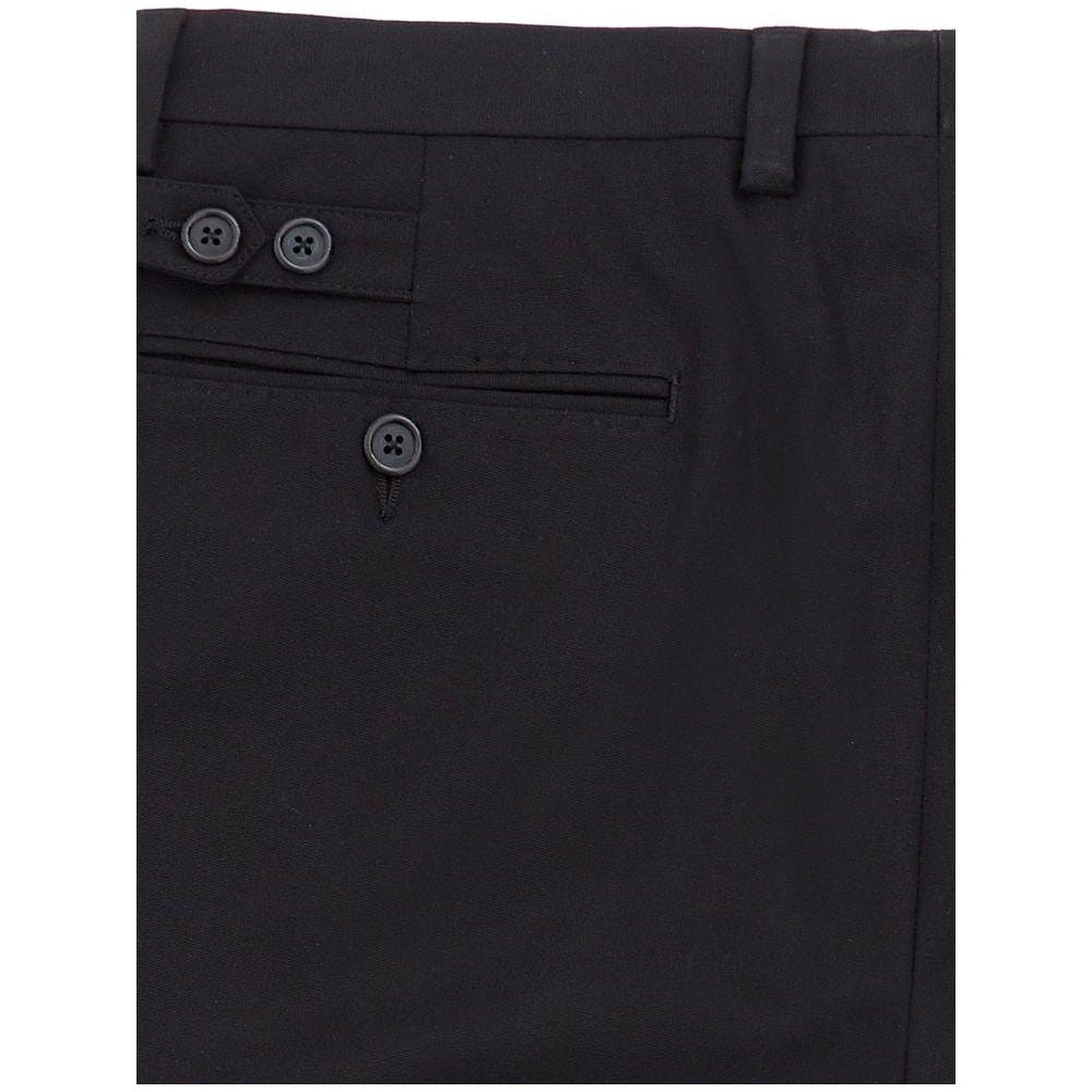 Dolce & Gabbana Elegant Black Cotton Pants for Men DO-1295676-IT54 | XXL