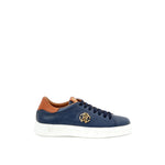 Roberto Cavalli Blue Leather Sneaker RO-279673-EU46/US12