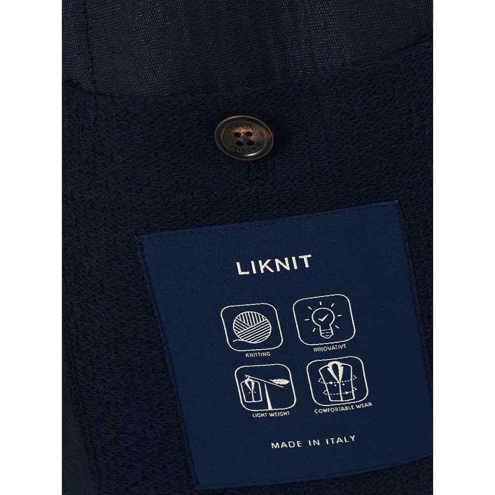 Lardini Blue Cotton Blazer LA-1195673-IT56 | 3XL