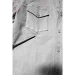 Dolce & Gabbana Metallic Gray Cotton Button Down Shirt TSH878486-38
