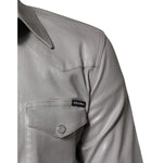 Dolce & Gabbana Metallic Gray Cotton Button Down Shirt TSH878487-38