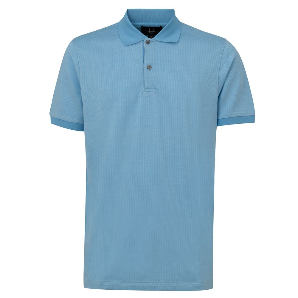 Dunhill Blue Cotton Polo Shirt DU-906267320013813-M