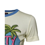 Dolce & Gabbana Light Yellow Cotton Short Sleeve T-shirt TSH87154-36