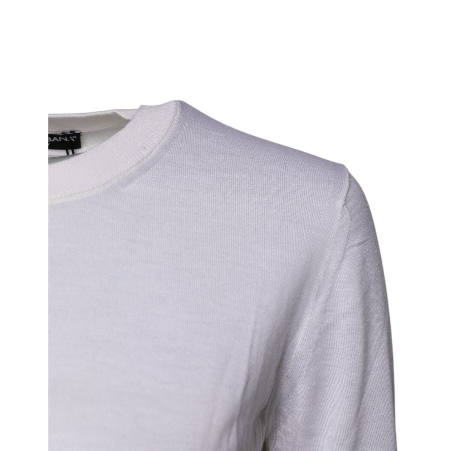 Dolce & Gabbana Cream Cashmere Knit Cropped Cardigan Sweater TSH87252-42