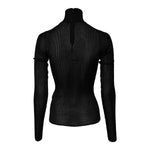 Dolce & Gabbana Black Knit Long Sleeves Turtleneck Slim Top TSH878523-40