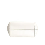 Dolce & Gabbana White Leather #DG BEATRICE Top Handle Tote Bag