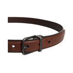 Dolce & Gabbana Brown Leather Metal Buckle Classic Belt BEL9306-85