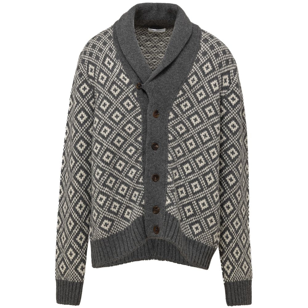 Cruciani Bicolor Cashmere Cardigan CR-875266620044667-IT52 | XL