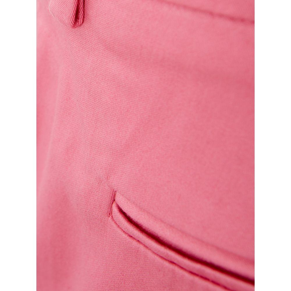 Lardini Elegant Cotton Pink Trousers for Sophisticated Style LA-1095675-IT42|M