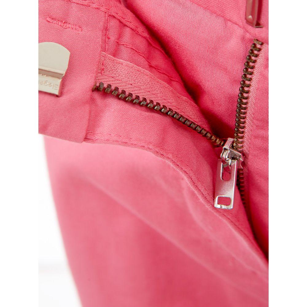 Lardini Elegant Cotton Pink Trousers for Sophisticated Style LA-1095675-IT42|M