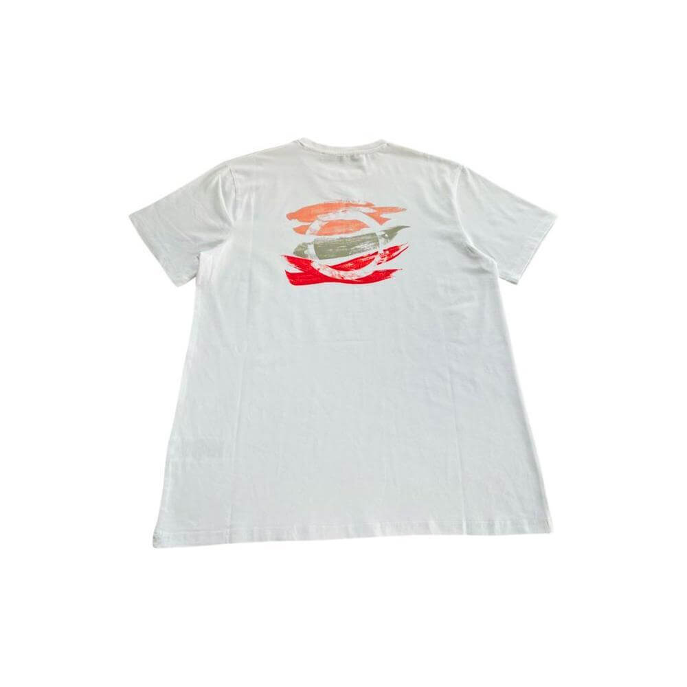Trussardi Beachwear White Cotton Men's T-Shirt TR-24804-S