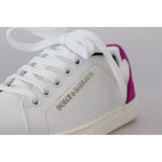 Dolce & Gabbana White Classic Sneakers Women Leather Shoes LA10164-35
