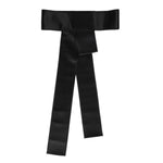 Dolce & Gabbana Black Satin Wide Waist Belt WMB463-36