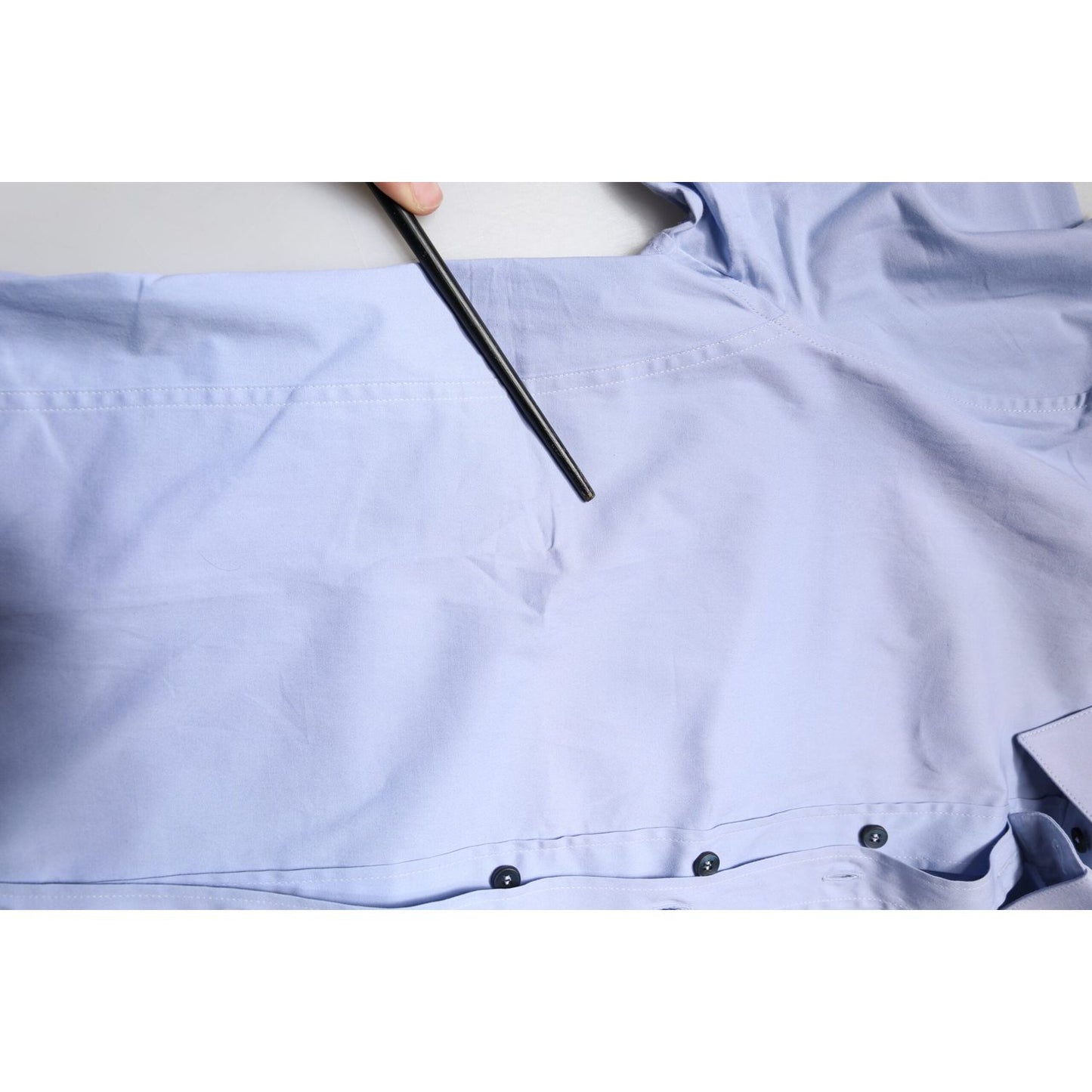Dolce & Gabbana Light Blue Cotton SICILIA Dress Formal Shirt TSH878499-38