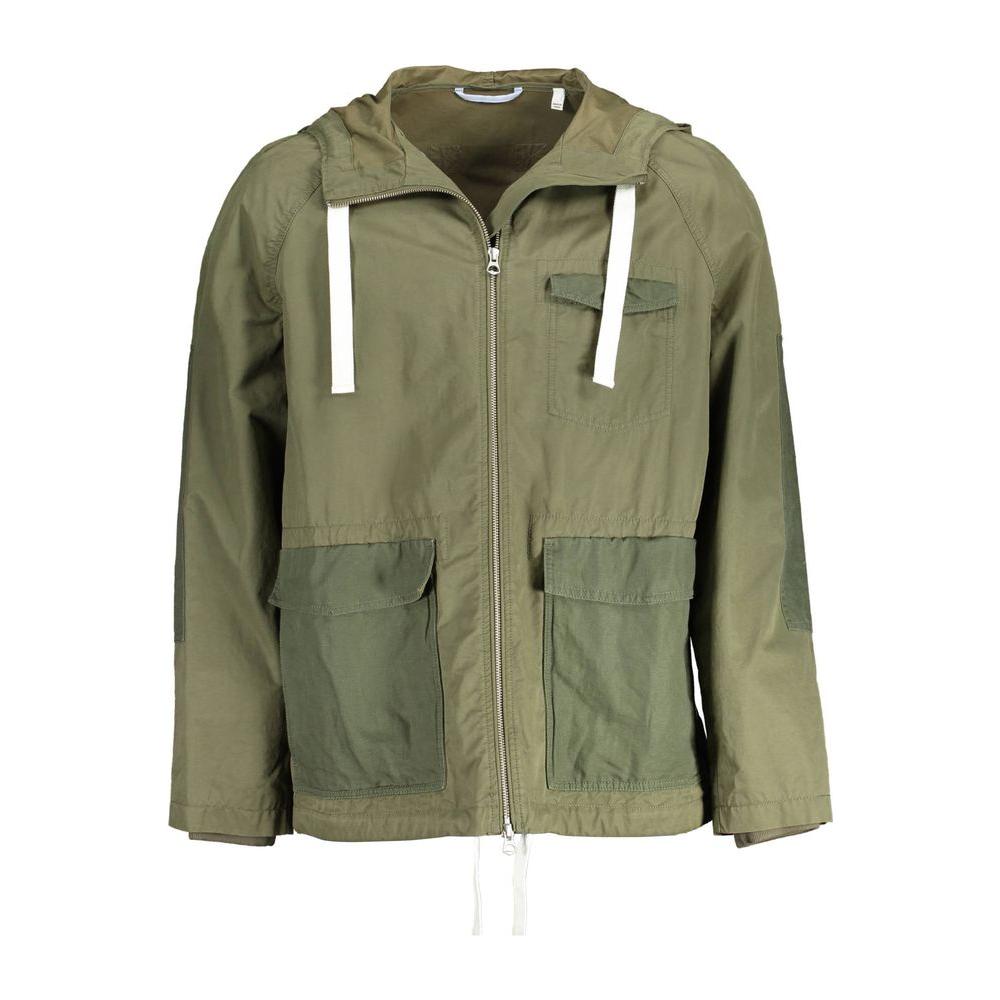 Gant Green Cotton Men Jacket GA-2674-M