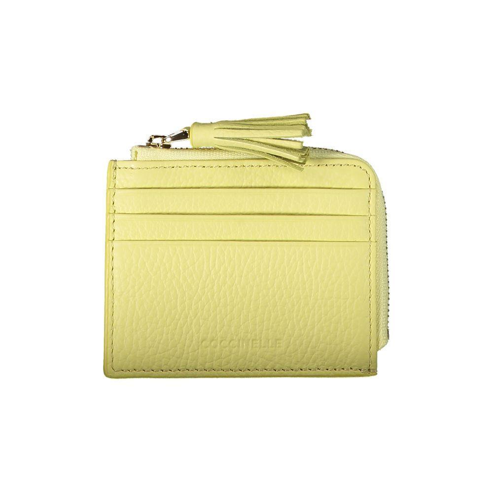 Coccinelle Yellow Leather Wallet CO-29278