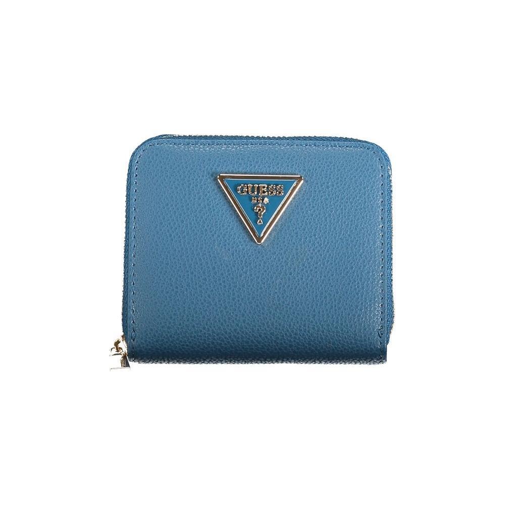 Guess Jeans Blue Polyethylene Wallet GU-30216