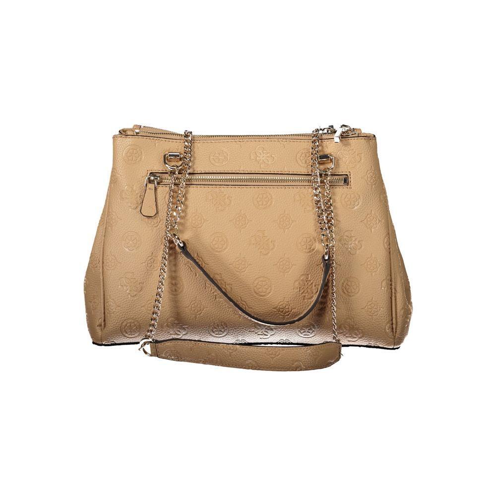 Guess Jeans Beige Polyethylene Women Handbag GU-35253