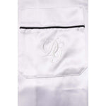Dolce & Gabbana White Satin Silk Men Pajama Set Sleepwear KOS2291-38